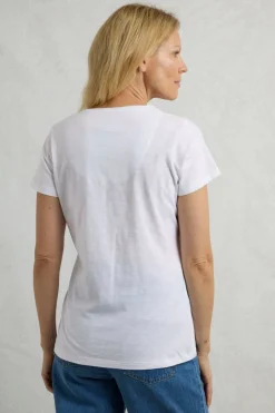 T-Shirts>Weird Fish White No Rain No Flowers Slub Pocket T-Shirt