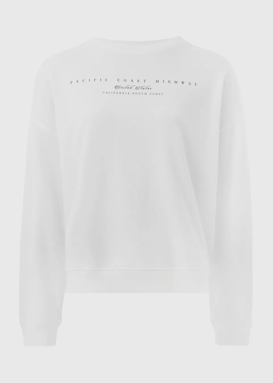 Tops>Papaya White California Sweatshirt