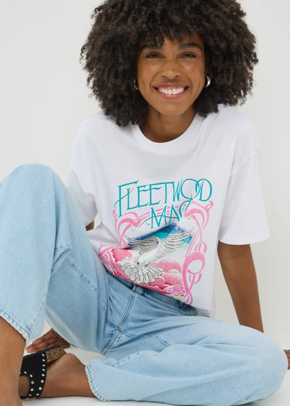 T-Shirts>Papaya White Fleetwood Mac T-Shirt
