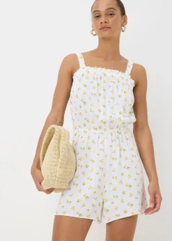 Jumpsuits & Playsuits>Papaya White Lemon Playsuit