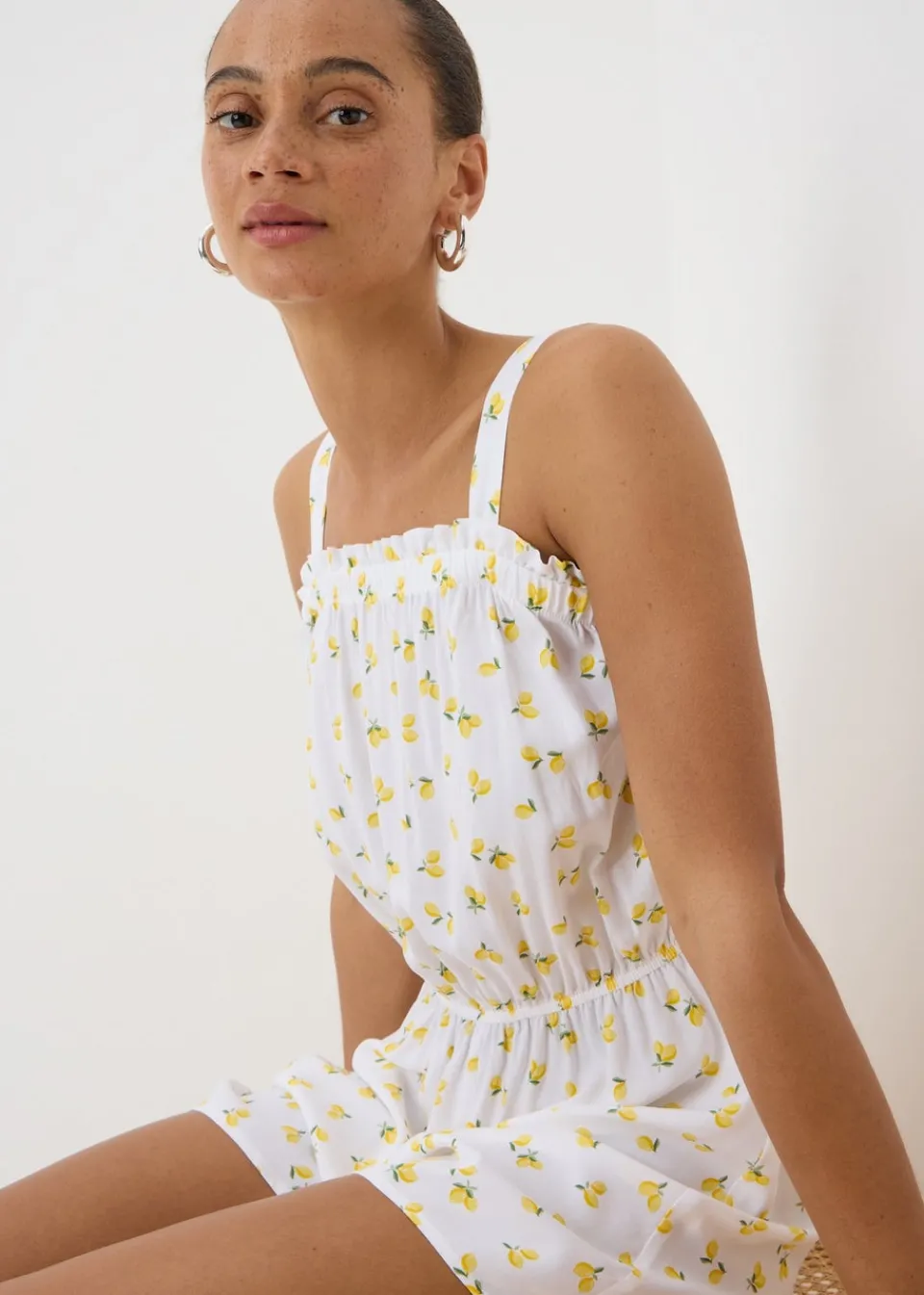 Jumpsuits & Playsuits>Papaya White Lemon Playsuit