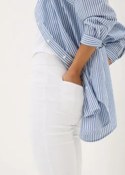 Jeans & Jeggings>Papaya Denim White Rosie Cropped Jeggings