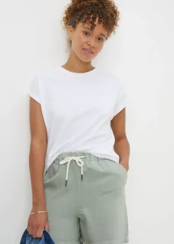 T-Shirts>Papaya White Short Sleeve T-Shirt
