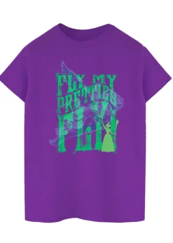 Tops>Wizard Of Oz Fly Purple Boyfriend Fit T-Shirt