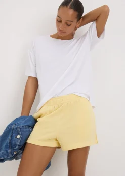 Shorts>Papaya Yellow Jersey Shorts