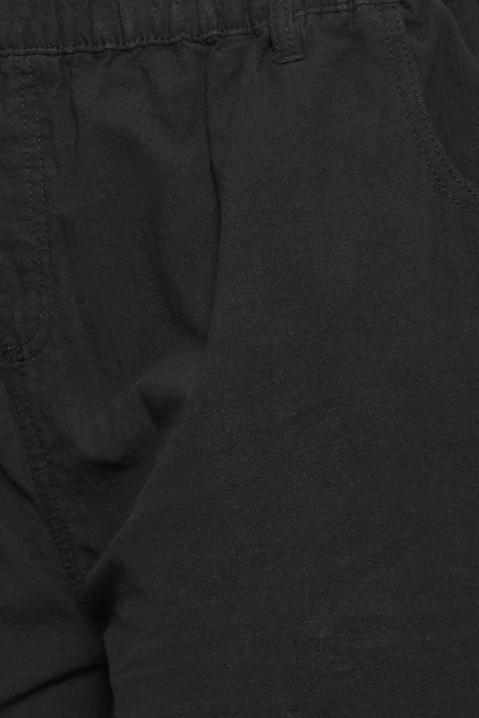 Trousers>YOURS Curve Black Cool Cotton Wide Leg Trousers