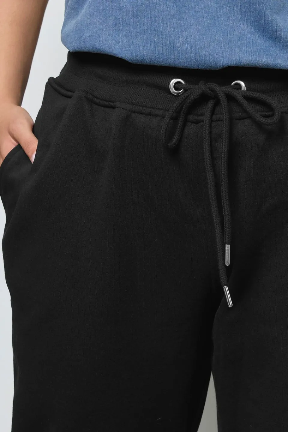 Loungewear>YOURS Curve Black Elasticated Stretch Joggers