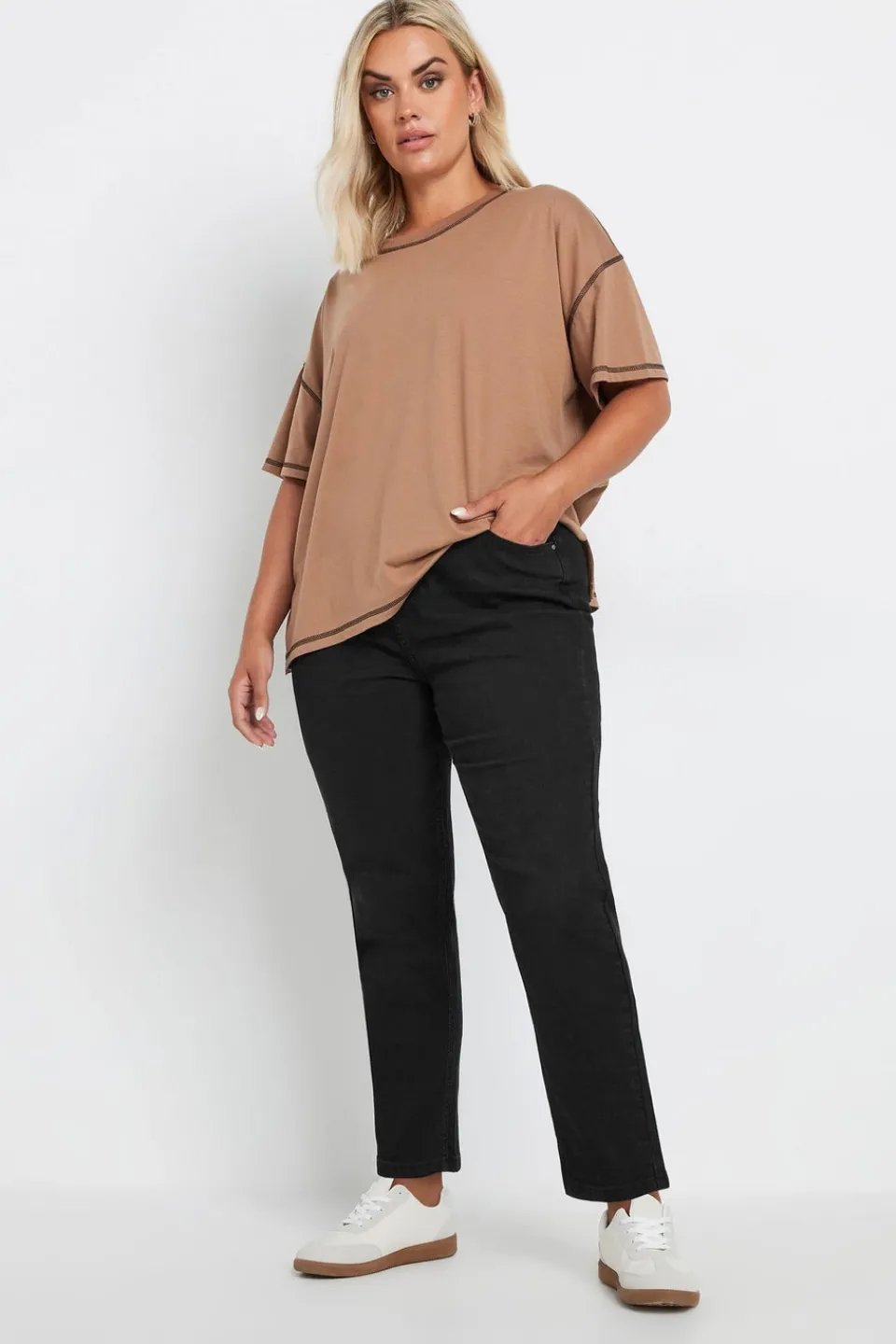 Jeans & Jeggings>YOURS Curve Black Mom Jeans