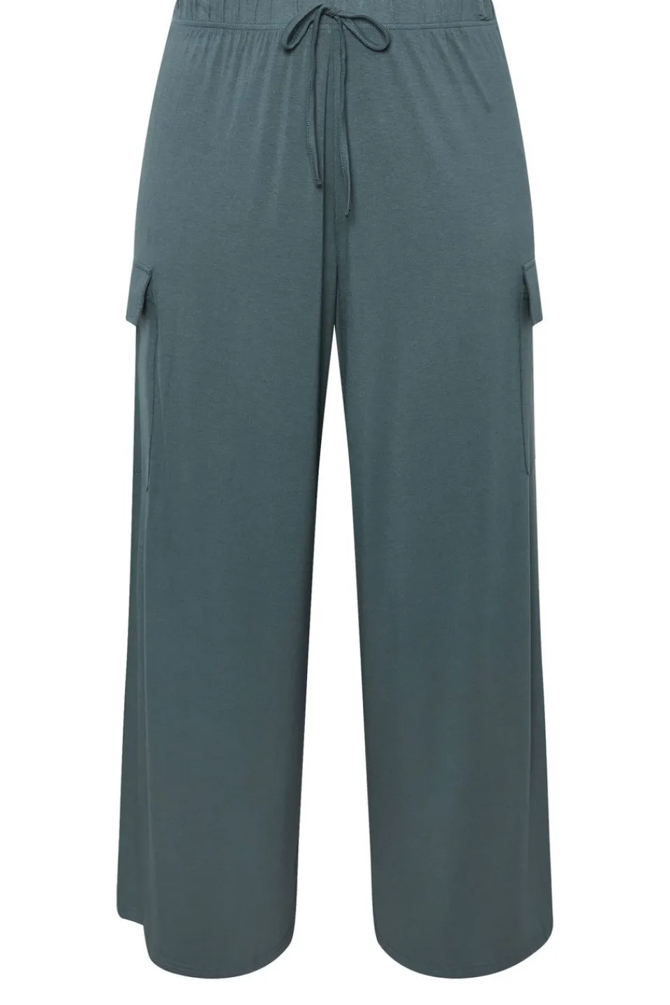 Trousers>YOURS Curve Blue Wide Leg Cargo Trousers