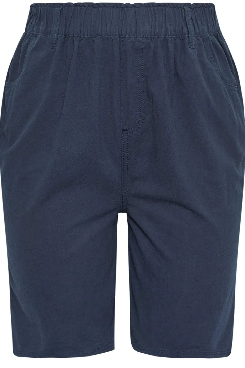 Shorts>YOURS Curve Navy Blue Cool Cotton Shorts NavyBlue