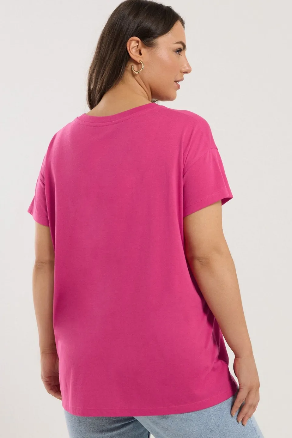T-Shirts>YOURS Curve Pink Squeeze The Day Lemon Graphic Print T-Shirt
