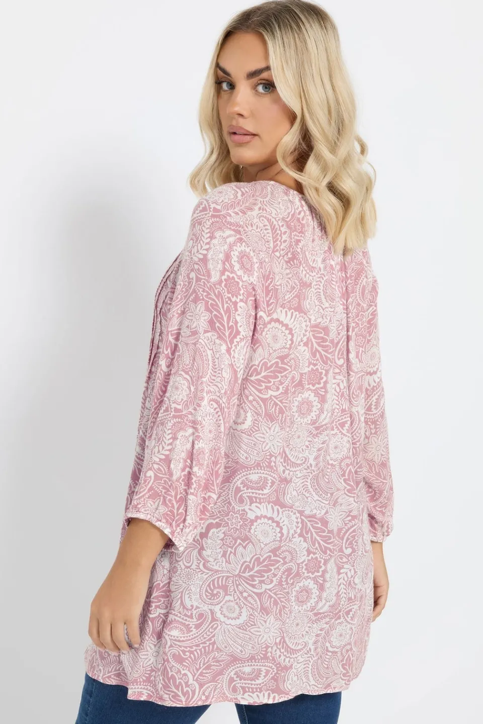 Tops>YOURS Curve Pink Tie Front Top