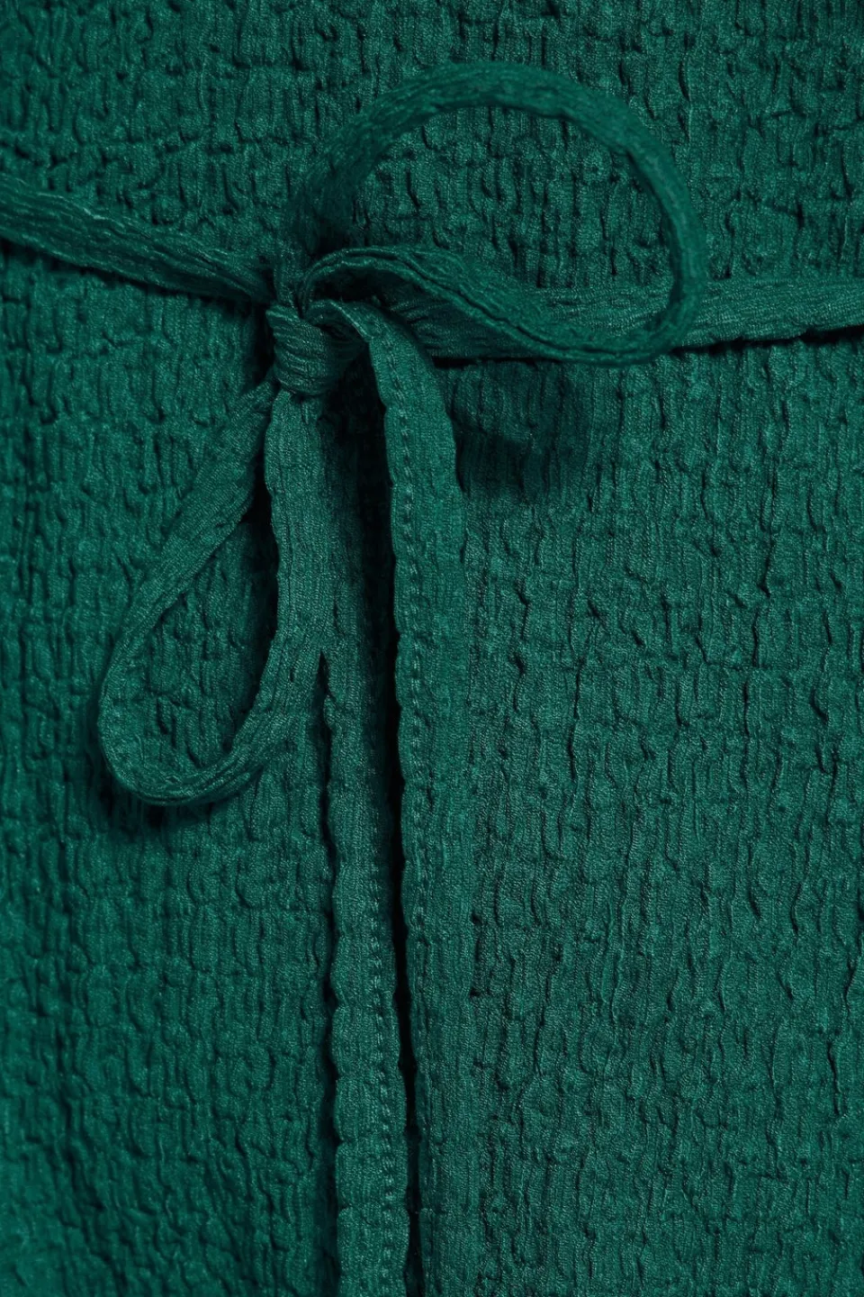 Tops>YOURS Curve Teal Green Belted Textured Tunic Top