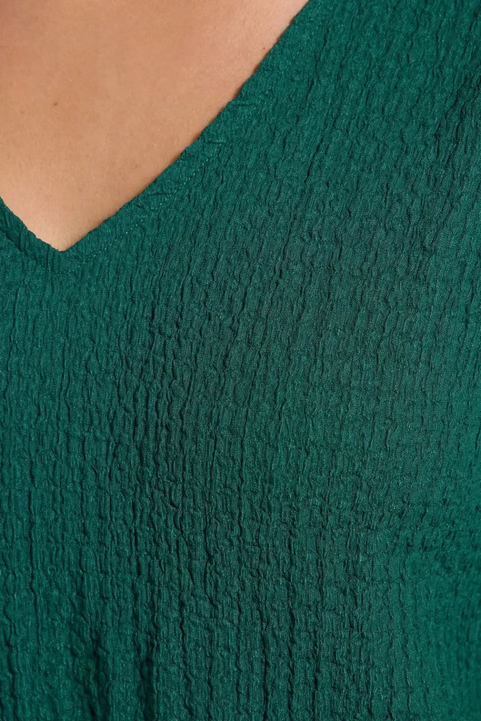 Tops>YOURS Curve Teal Green Textured Swing Vest Top
