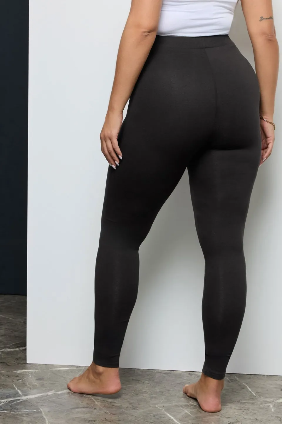 Loungewear>YOURS For Good 2 Pack Curve Black Cotton Stretch Leggings
