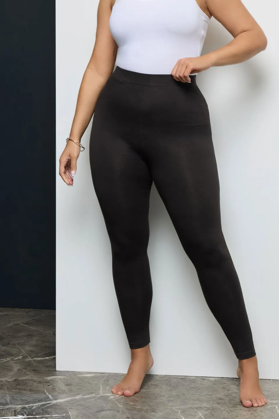 Loungewear>YOURS For Good 2 Pack Curve Black Cotton Stretch Leggings