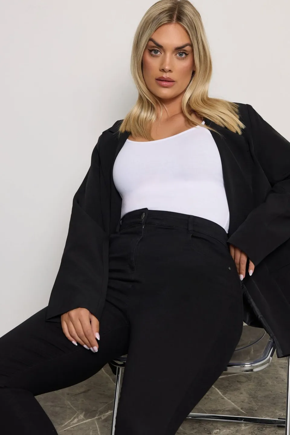 Jeans & Jeggings>YOURS For Good Curve Black Skinny Stretch Ava Jeans