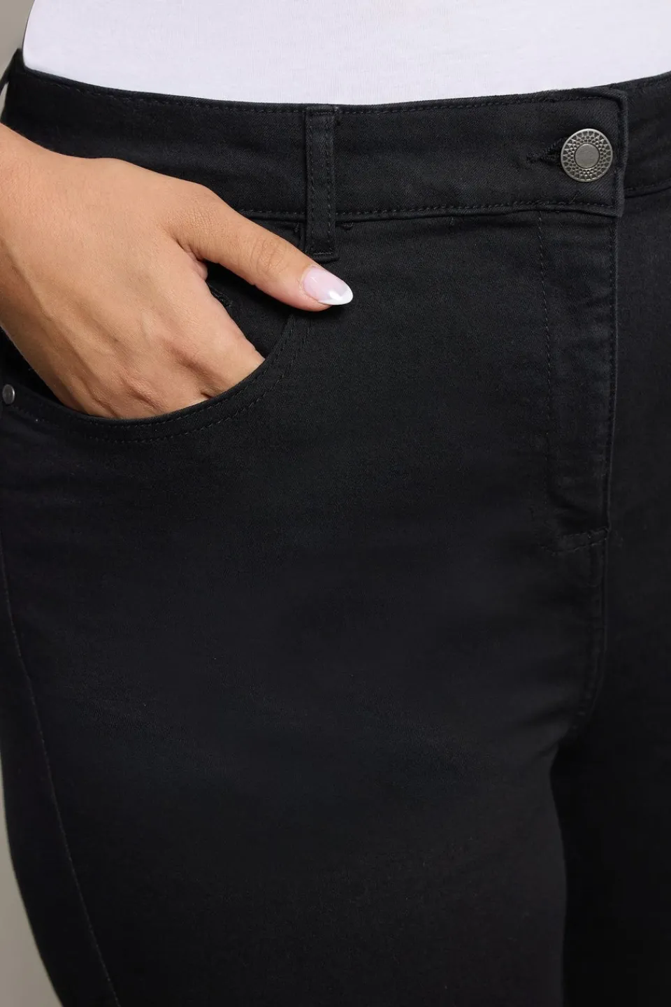 Jeans & Jeggings>YOURS For Good Curve Black Skinny Stretch Ava Jeans