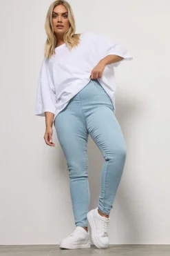 Jeans & Jeggings>YOURS For Good Curve Light Blue Pull On Stretch Jenny Jeggings