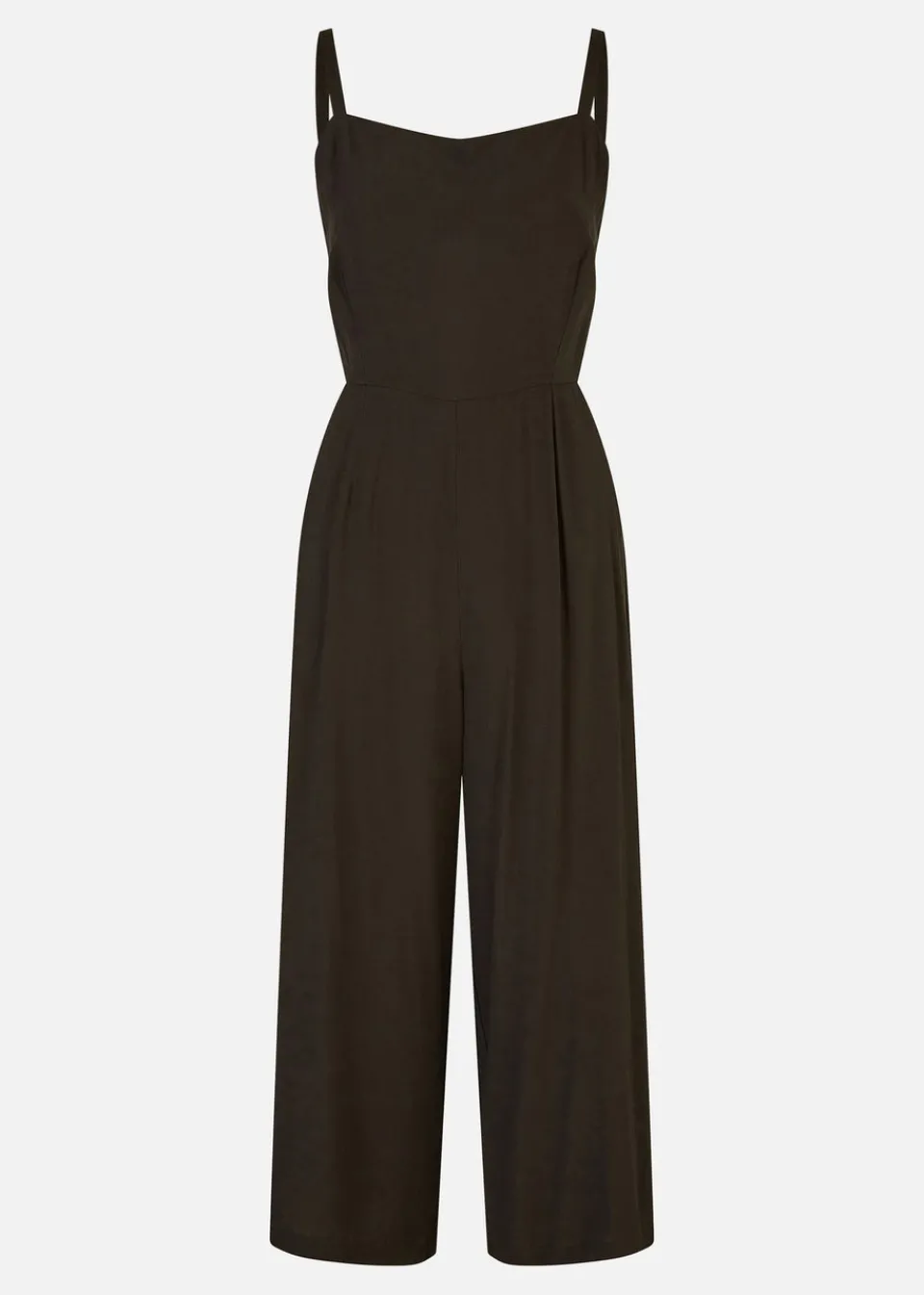 Jumpsuits & Playsuits>Yumi Black Viscose Tie Back Jumpsuit With Pockets