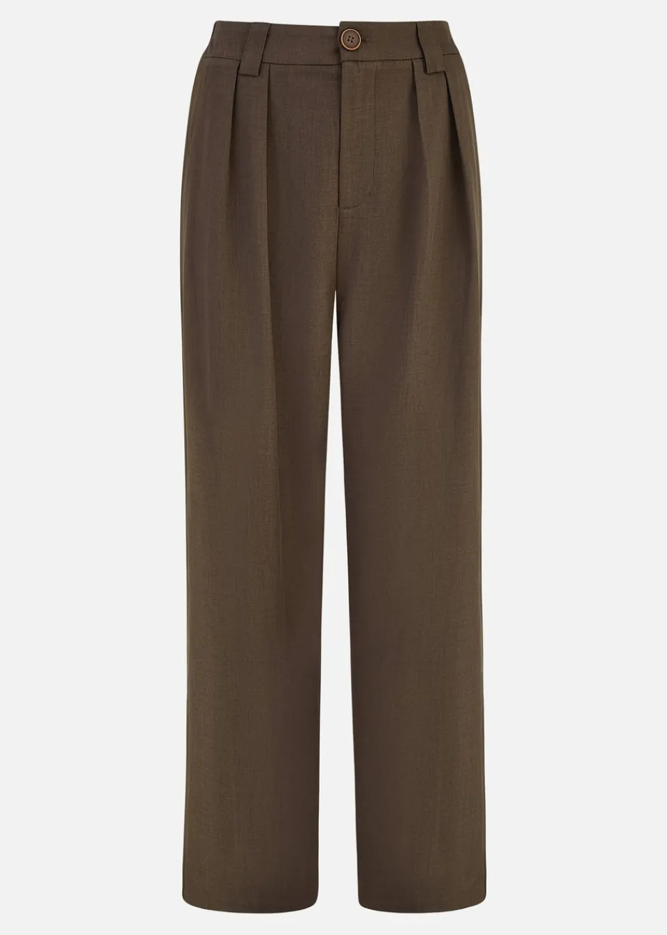 Trousers>Yumi Brown Wide Leg Trousers