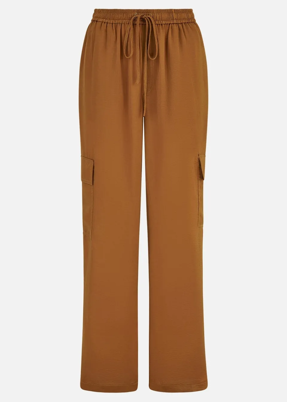 Trousers>Yumi Orange Cargo Trousers