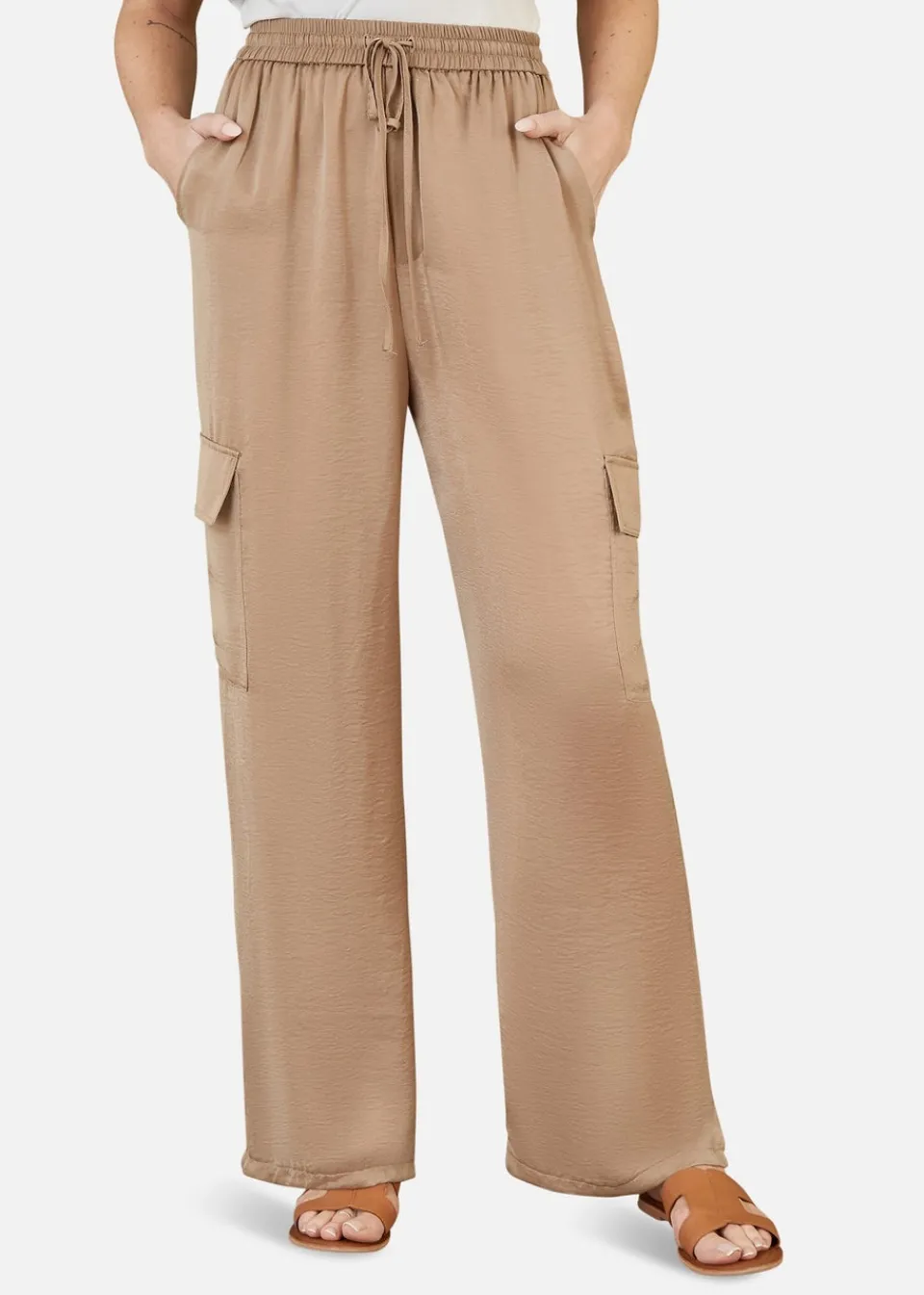 Trousers>Yumi Stone Cargo Trousers